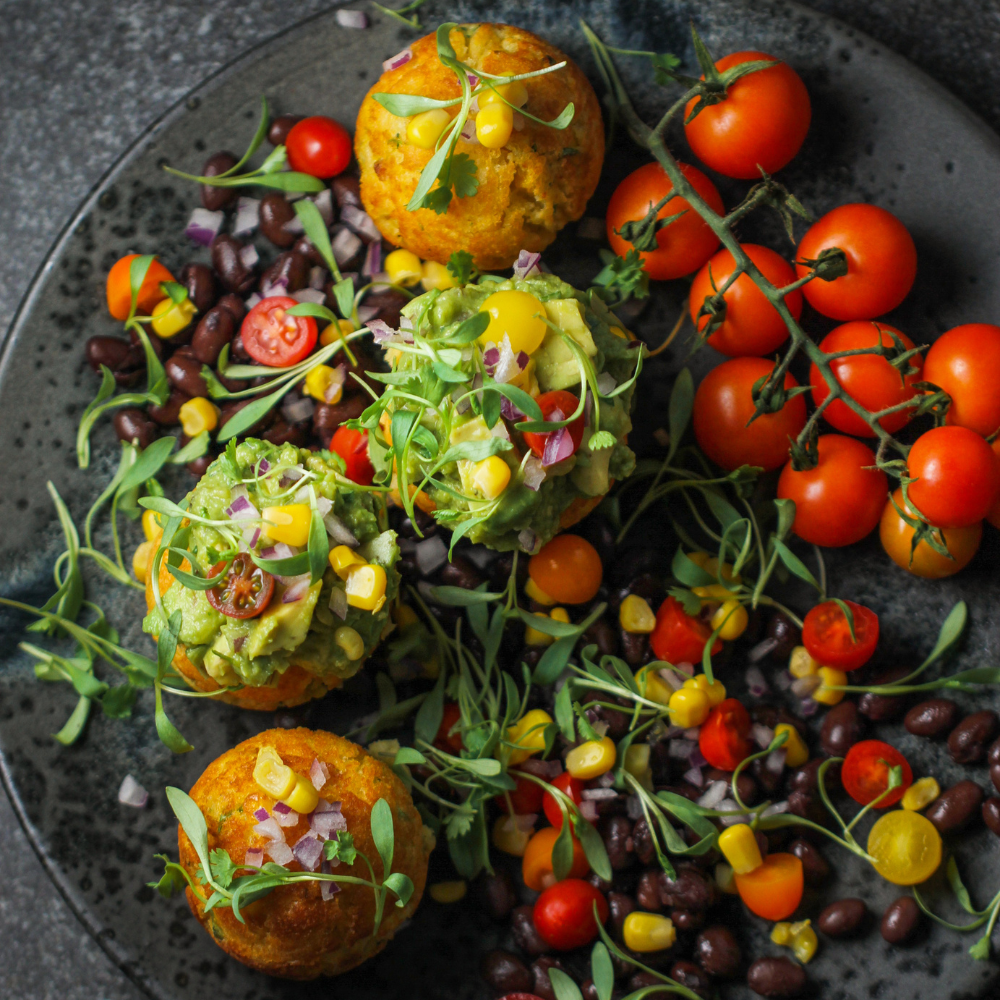 Visit Cornbread Æbleskiver With Guacamole And Black Bean Salad Recipe