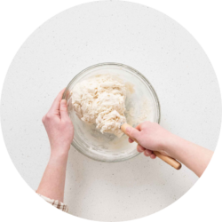 Measure & mix dough