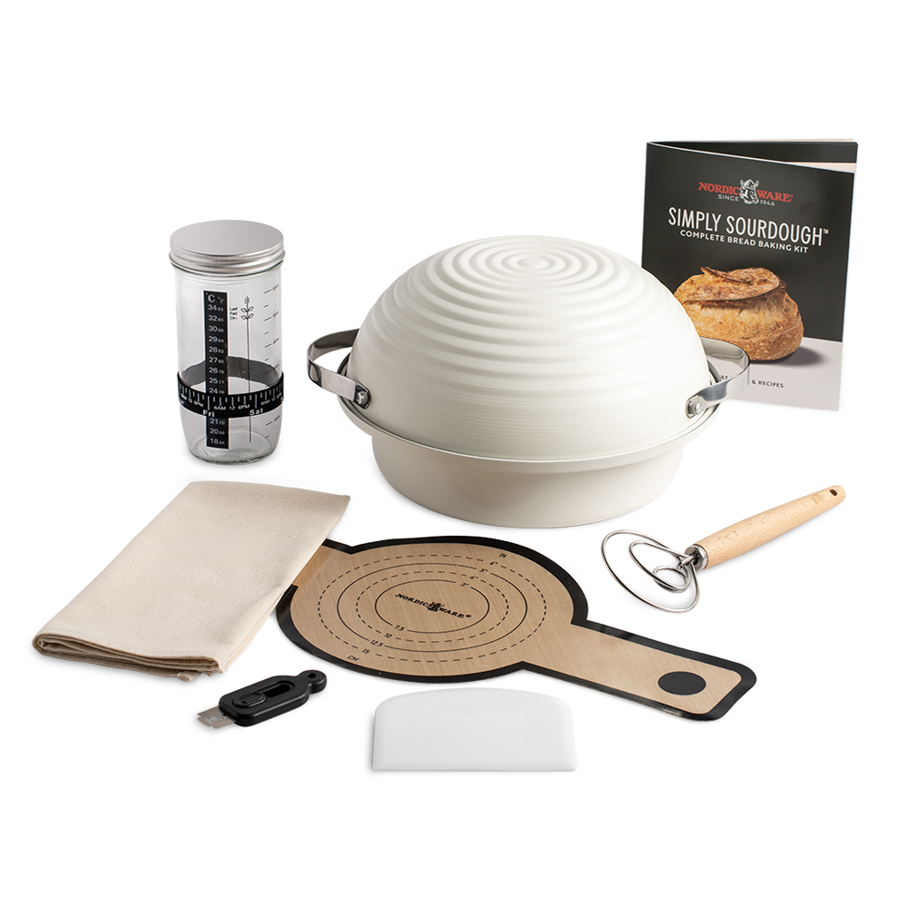 Product View of Nordic Ware's Basic Sourdough Baking Kit including 9 pieces