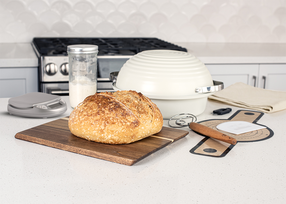 Group image of the Deluxe Simply Sourdough Bread Baking Kit. 