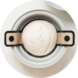 Score dough & transfer to pan