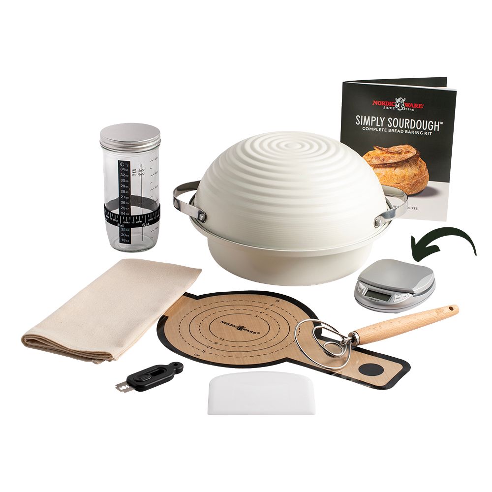 Product View of Nordic Ware's Deluxe Sourdough Baking Kit including 10 pieces