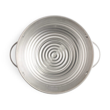 Nordic Ware aluminum sourdough bread pan with fitted lid, rectangular loaf shape, natural silver finish
