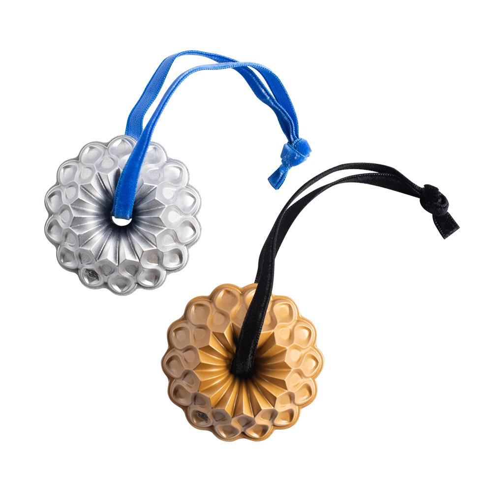 Set of 2 Collectible Cast Ornaments, Crown Bundt® View 1