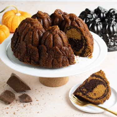 Visit Pumpkin Spice Chocolate Marble Bundt Cake Recipe