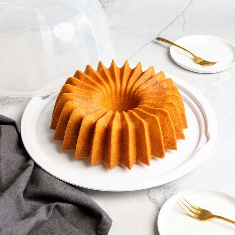 Translucent Bundt® Cake Keeper - White View 2