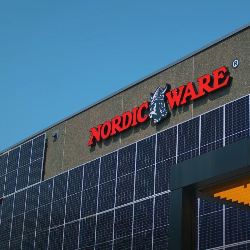 Image of Nordic Ware factory solar panels