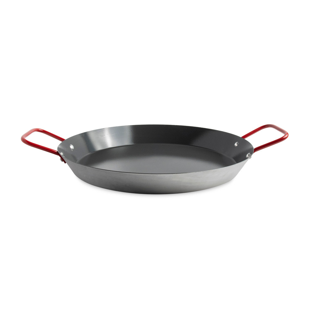 Paella Pan with Red Handles View 1