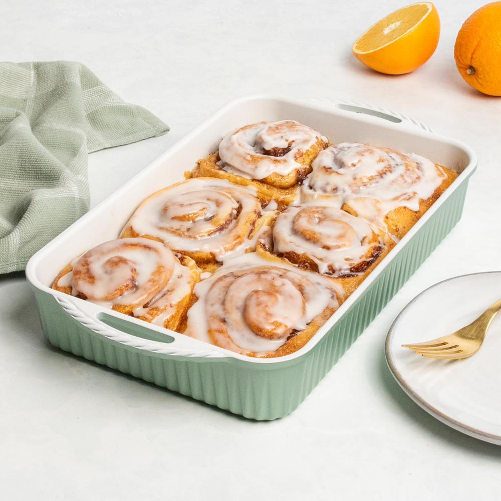 Cardamom Ceramic Nonstick Rectangular Baking Pan