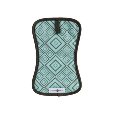 nordic ware hot pad made of cotton with geometric silicone grip design