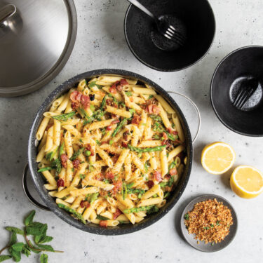 Visit Spring Pasta Carbonara Recipe