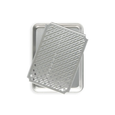 Quarter Sheet with Multi Task Rack on white background