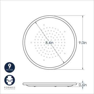 Nordic Ware aluminum pizza crisper pan, circular with perforated bottom and raised rim, natural silver finish