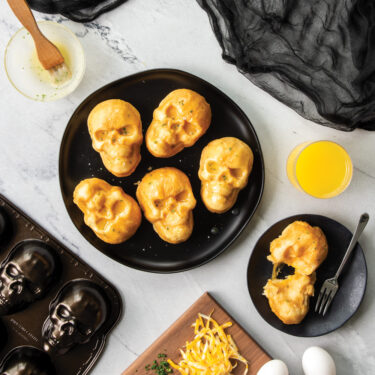 Visit Spooky Sausage, Egg, and Cheese Breakfast Skulls Recipe